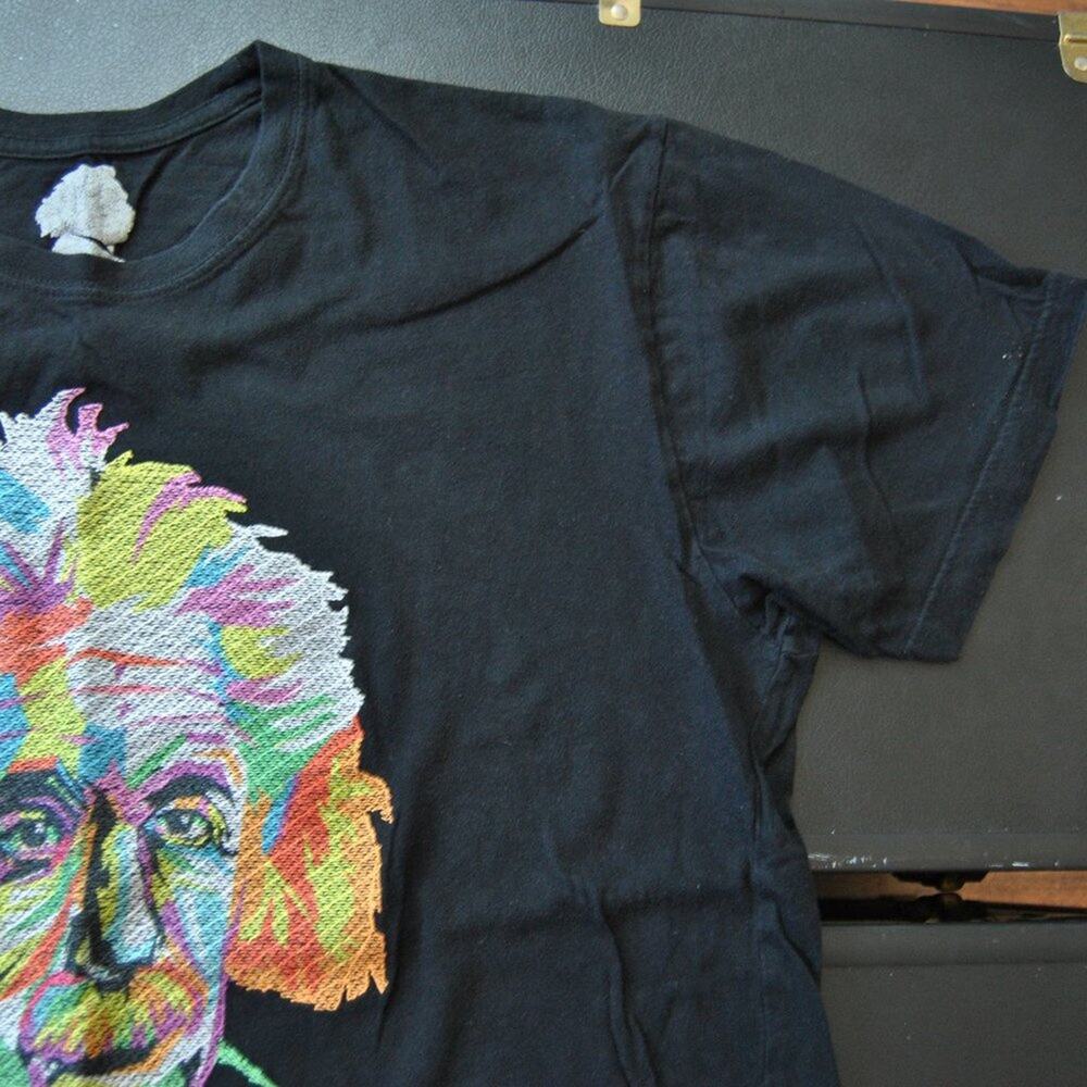 Albert Einstein Multi-Color Stitched Portrait Sho… - image 4